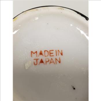 Japanese Satsuma Ware Hand Painted Geisha Lady Moriage Dual Handle Decor Vase 5