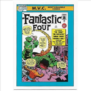 1990 Marvel Universe Series 1 Impel Trading Card -Fantastic Four 1 #124