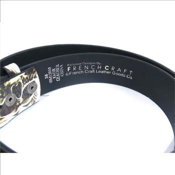 3D Bronze Plated Skull & Bones Belt Buckle With Belt