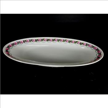 VTG PK Unity Germany Hand Painted Porcelain Oval Dish