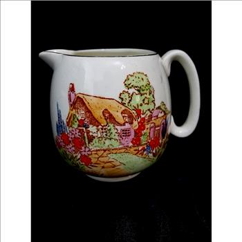 Vintage English Hand Painted Royal Art Porcelain Pitcher