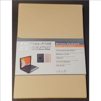 Wireless Keyboard F19/F19B for iPad Air Air 2 Pro 9.7 Rose Gold