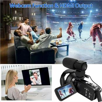 4K Video Camera Ultra HD Camcorder 48.0MP IR Night Vision Digital Camera WiFi