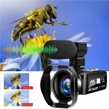 4K Video Camera Ultra HD Camcorder 48.0MP IR Night Vision Digital Camera WiFi