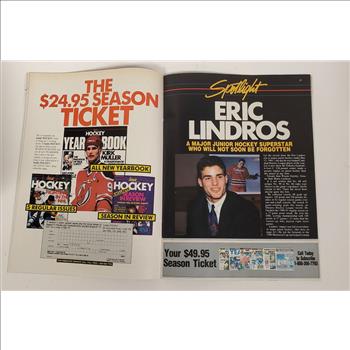 VTG Canada Sept 1991 Inside Hockey Magazine Eric Lindros Poster