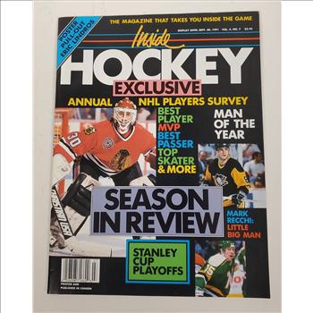 VTG Canada Sept 1991 & Dec 1990 Inside Hockey Magazine Eric Lindros Poster