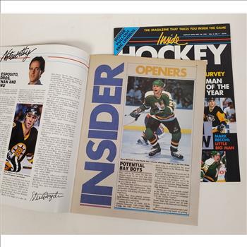 VTG Canada Sept 1991 & Dec 1990 Inside Hockey Magazine Eric Lindros Poster