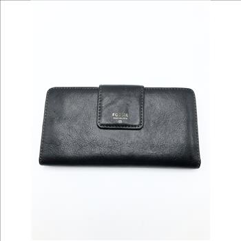 Fossil Black Leather Bifold Wallet