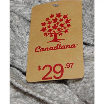 CANADIANA Girls' Cable Knit Cardigan Size XL