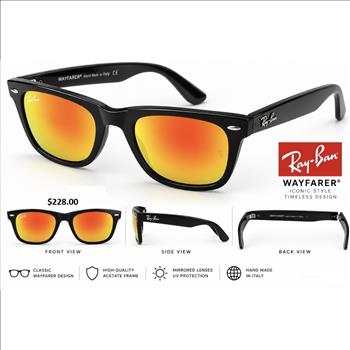 Ray-Ban Wayfarer Sunglasses Orange Lense