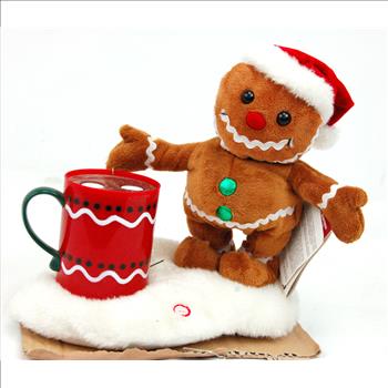 Christmas - New Animated Singing Gingerbread Man and Hot Chocolate - Please View Video