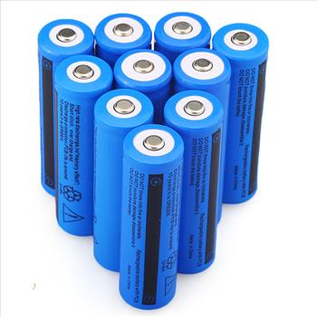 10 PC 3.7V 5000 mAH Li-ion Rechargeable 18650 Batteries