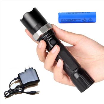Tactical Police SWAT Heavy Duty 3 W LED Rechargeable Flashlight Military Torch