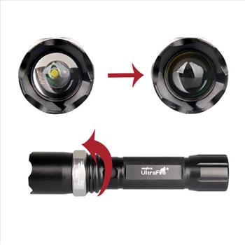 Tactical Police SWAT Heavy Duty 3 W LED Rechargeable Flashlight Military Torch