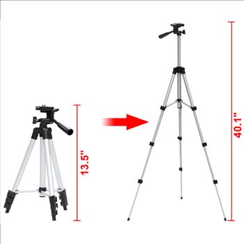 Universal Aluminum Portable Tripod Stand Camera Camcorder w/ Bag