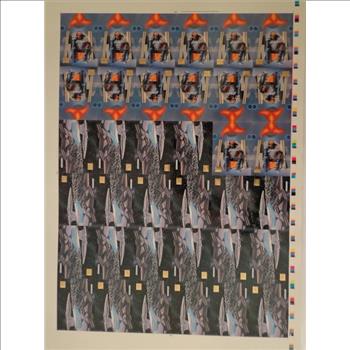 Star Trek Master Series 1993 Prototype '93 Uncut Sheet of 36 Cards Skybox EXMT