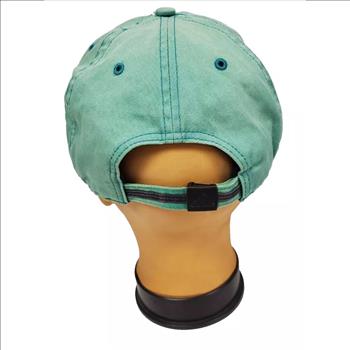 Adidas Embroidered Logo Adjustable Green Cotton Baseball Cap One Size