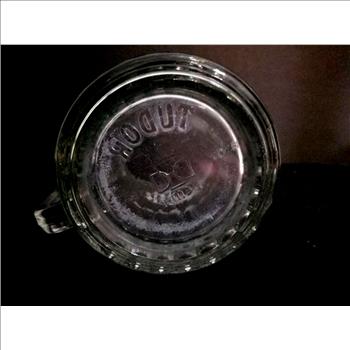 Vintage TUDOR England Glass Beer Mug With Handle