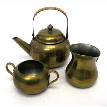 Vintage Brass Tea Set