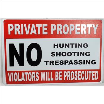 Private Property Metal Sign 8