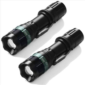 2x 2000LM Zoomable CREE XML T6 LED 18650 Flashlight Focus Torch Zoom Lamp Light