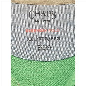 NWT Chaps Super Soft Jade Men's Polo Shirt Sz XXL, Made in India