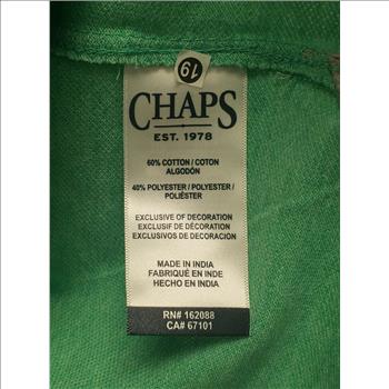 NWT Chaps Super Soft Jade Men's Polo Shirt Sz XXL, Made in India