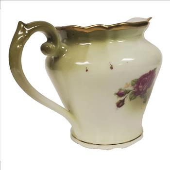 Vintage RW Bavaria Porcelain Rose Pattern Creamer