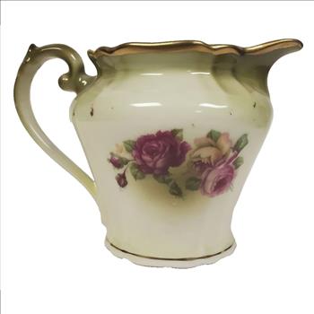 Vintage RW Bavaria Porcelain Rose Pattern Creamer