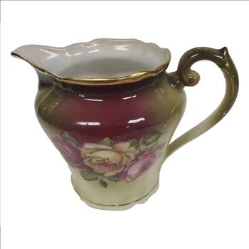 Vintage RW Bavaria Porcelain Rose Pattern Creamer