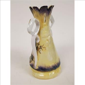 Vintage Hand Painted German Porcelain Bud Vase 5.25