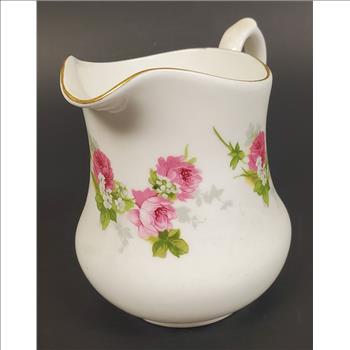 Vintage England Royal Osborne Fine Bone China Sugar Bowl and Creamer