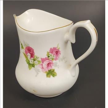 Vintage England Royal Osborne Fine Bone China Sugar Bowl and Creamer