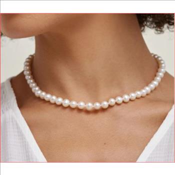 6 Majorica Pearl Necklace 16 Inches