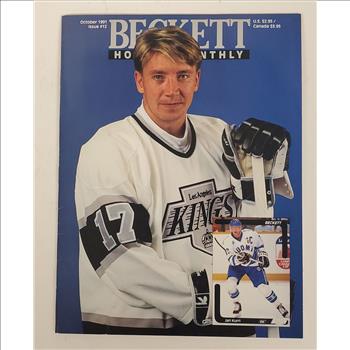 Vintage USA Oct 1991 Beckett Hockey Monthly Jari Kurri