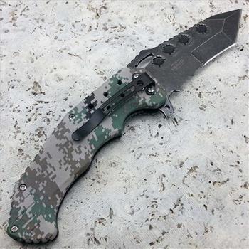 8” Army Digital Camo Spring Assisted Pocket Knife
