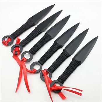 6pc Naruto Ninja Kunai Throwing Knife Set
