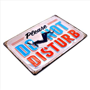 Please do not Disturb Vintage Looking Metal Signs New