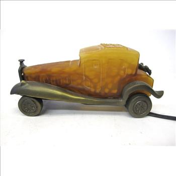 Vintage Table Lamp With Car Shape