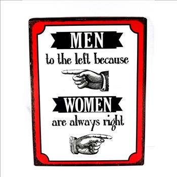 VTG Looking Metal Funny Sign