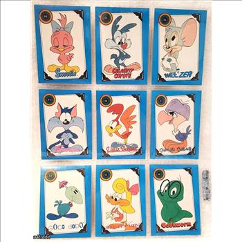 Lot of 9 #10 to #18 1991 Topps Warner Bros Tiny Toon Adventures Trading Cards