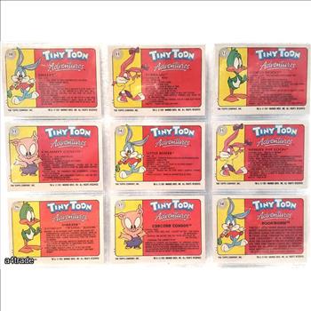 Lot of 9 #10 to #18 1991 Topps Warner Bros Tiny Toon Adventures Trading Cards