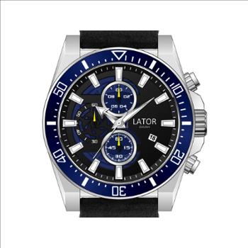 MEN'S LATOR CALIBRE CHRONOGRAPH WATCH - RETAIL $540.00