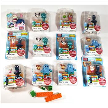 Lot of 12 Mega Bloks Moshi Monsters Figs