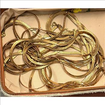 Gold Plated Necklaces Over 5 Pieces