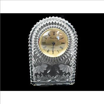 Princess House Crystal Clock c. 1970s