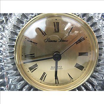 Princess House Crystal Clock c. 1970s