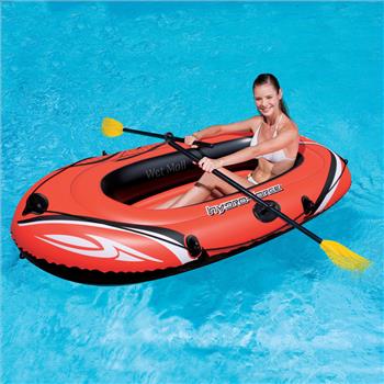HYDRO-FORCE Inflatable Boat Two Person Explorer Raft Set with Paddles and Pump