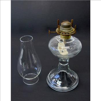 Vintage Oil Lamp and Chimney 1930's