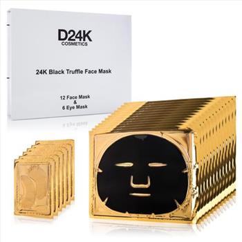 D24K 18-in-1 Black Truffle Face & Eye Mask Set (1 Year Supply)  $795.00